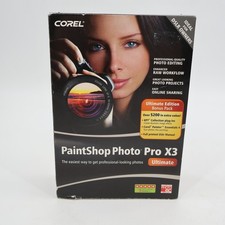 Corel PaintShop Photo Pro X3 Ultimate Windows PC Software DVD WinZip 14 Bundle picture