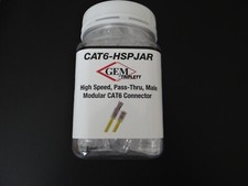 GEM TRIPLETT CAT6-HSPJAR Pass Thru Modular Plug, RJ45 Type,PK100 picture
