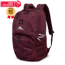 High Sierra Swoop SG Backpack, Travel or Work Laptop Bookbag One Size, Maroon picture