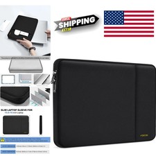 Laptop Sleeve 15.6 Inch Waterproof Case for Most Notebooks Black Modern Design picture
