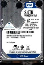 WD20NMVW-11EDZS6 S/N: WXT1E DCM: EBMT2HBB WESTERN DIGITAL 2TB THAILAND JUL 2016 picture