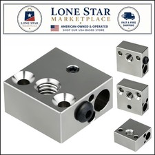 Plated Copper Heater Block with Extra Sensor Hole for CR-10 & Ender Models picture