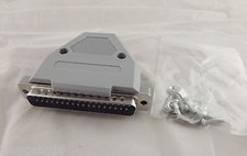 10pcs DB37 Male Plug 37 Pin 2 Rows D-SUB Connector Plastic Hood Cover Backshell picture