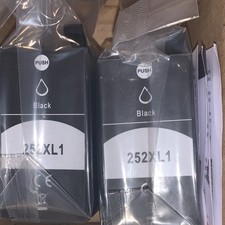 Two blacks  252XL EPSON Compatible Black Ink Cartridge Set 2 pcs picture