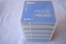 Dell LTO Ultrium 3 Data Cartridge 400GB/800GB 5-Pack Tape Media Sealed Box picture