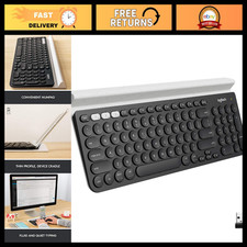 Wireless Multi-Device Keyboard with Built-in Cradle, Compact & Versatile Design picture