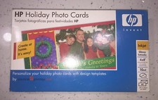 NEW HP Holiday Photo Cards by American Greetings 4x8 Perf. Tab Design Templates picture