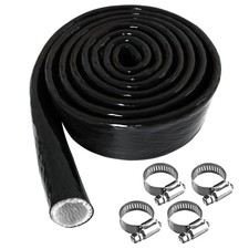 Silicone Wire and Fuel Line Heat Shield Sleeve for Auto, 1/4