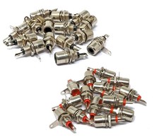 30 Pcs Jack Panel Mount RCA Female Socket Connectors Adapter picture