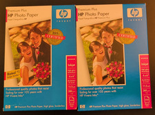 HP Premium Plus Photo Paper - Inkjet, 4x6, 100 Sheets Q6565A - New Qty 2 picture