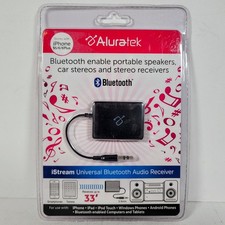 Aluratek AIS01F iStream Universal Bluetooth Audio Receiver iPad Android Aux picture