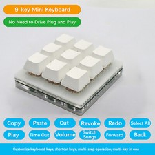9-key Keypad Mechanical Keyboard DIY Custom USB Program Copy Paste Customize Set picture