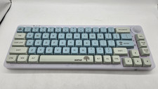 LK67 Wired Backlit Mechanical Keyboard QWERTY English, Purple, Pink Blue GAMAKAY picture