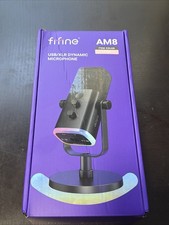 FIFINE Ampligame AM8 Dynamic USB/XLR Microphone Black Windows Mac PS4 PS5 Pink picture
