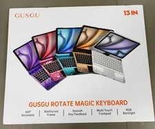 GUSGU Transparent Case with Wireless Keyboard for iPad Air 13-in.(M3/M2, 2025/20 picture