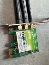 TL-WDN4800 N900 Wireless Dual Band PCI Wifi Card 2052500532 REV. 1.0 w/ Antennas picture