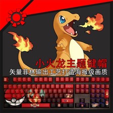 108 Keys Charmander Transparent PBT Mechanical Keyboard Keycaps Cherry MX High picture
