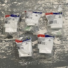 41089-2WP Leviton Surface-Mount QuickPort Box, 2-Port, White - 5 PACK picture