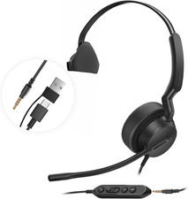 UH42 SE Wired Headset, 3.5MM & USB-A/C, In-Line Controls, On-Ear picture