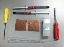 Playstation 3 PS3 Slim YLOD Shims Fix Repair Kit Thermal Paste Kester 951 Flux picture