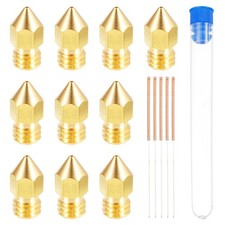 10Pcs 0.6mm 3D Printer Extruder Nozzles Head for 1.75mm Extruder Print, Brass picture