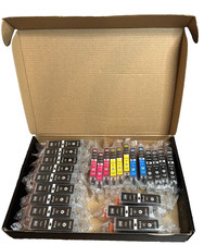 Lot of 24 Canon Compatible Replacement Ink Cartridges New Open Box Multi-Color picture