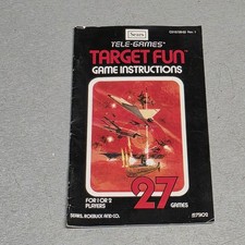 Sears Tele-Games Target Fun Atari 2600 Instruction Manual Only picture