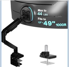 WALI Heavy Duty Single Monitor Arm for 13-49 Inch Flat Curved Ultrawide Screens, picture