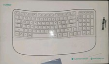 Nulea RT08 Wave Keys Wireless Ergonomic Keyboard with Cushioned Palm Rest, 2.4GH picture