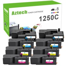 Color Toner Set For Dell 1250 C1760NW C1765NF C1765NFW 1250C 1350cnw 1355cnw picture
