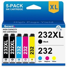 5 Pack T232 232 XL Compatible Ink Cartridge for XP 4200 4205 WF2930 2950 picture