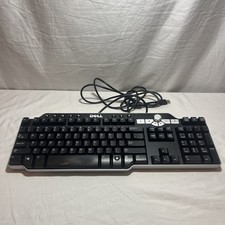 Dell SK-8135 USB Hub Wired, Multimedia Keyboard - Black With Silver Tested picture