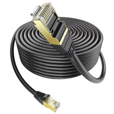 Black CAT6 5M Flat High Speed Ethernet Cable RJ45 Network Router Cord Wir picture