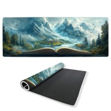 Magical Landscape Desk Mat Gaming Mouse Pad Book River Mountain Fantasy Mouse... picture