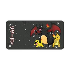 Charizard-evolution Black Pokemon Gaming Desk Mat Mouse Pad picture