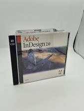 Adobe InDesign 2.0 Software Mac Windows 2-CD Set With Serial Numbers Vintage picture