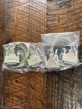 2 - 6 Ft Male To Male 25 Pin Serial SCSI Computer Cable - One Used One New picture