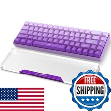 SELORSS Acrylic Keyboard Wrist Rest for 60% Compact Keyboard - Purple picture