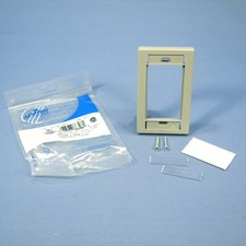 Leviton Gray 1-Gang 3-Unit MOS Modular Insert Wallplate Cover Frame 41290-SMG picture
