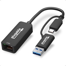 2.5G USB-C and USB to Ethernet Adapter, USB-C to RJ45 2.5Gbps LAN picture