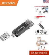 Compact 64GB Temperature-Proof USB 3.0 + Type C Flash Drive - Dual Connectivity picture
