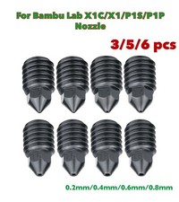 For Bambu Lab X1C/X1/P1S/P1P Hardened Steel Nozzle Upgrade Hotend V2V3 3DPrinter picture