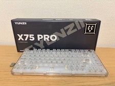 YUNZII X75 PRO Mechanical Keyboard 75% Layout Wireless Bluetooth JP Used Tested picture