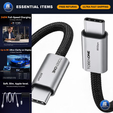High-Speed 80Gbps USB4 Cable, Thunderbolt 5 Compatible, 240W, 8K@120Hz, 3.3FT picture