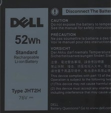 OEM Genuine Dell Battery 52Wh JHT2H For Latitude 7410 7310 2-in-1 04V5X2 0HRGYV picture