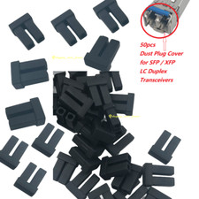 50PCS Duplex LC Dust Plug SFP Module Cover Cap for XFP LC Transceivers Connector picture