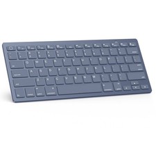 OMOTON Bluetooth Keyboard for iPad/iOS Devices Ultra-Slim Wireless Blue picture