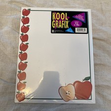 Vintage Kool Grafix Apple Design #20885/25 Sheets 24 lb Bond 8-1/2x11” Paper picture