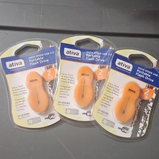 3 Ativa AT-JD2GB3 2GB USB 2.0 Flash Drive Orange Removable Windows picture