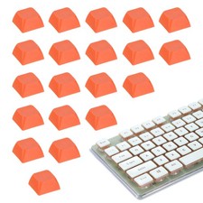 20Pcs XDA Profile Keycap Set PBT Mechanical Numeric Keypads, Dark Orange picture